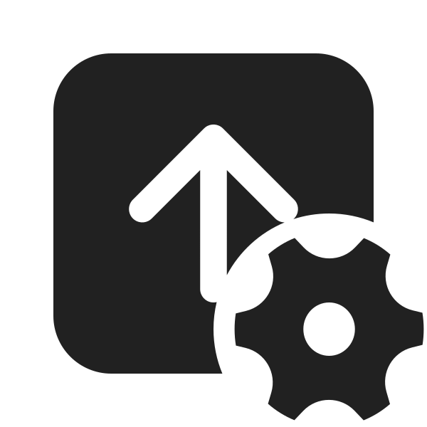 Ic Fluent Arrow Up Square Settings 24 Filled