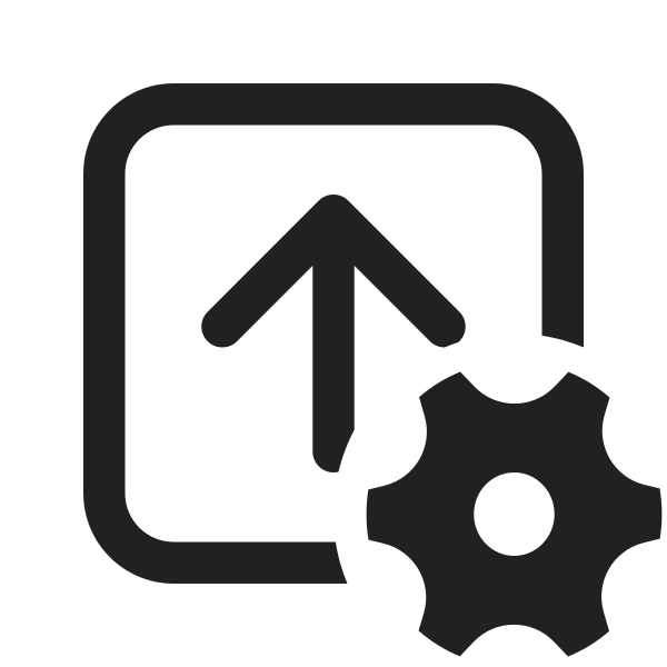 Ic Fluent Arrow Up Square Settings 24 Regular