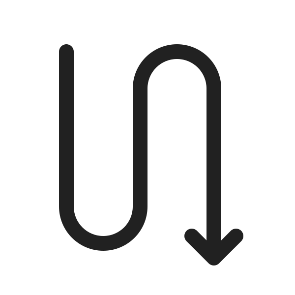 Ic Fluent Arrow Wrap Up To Down 20 Regular