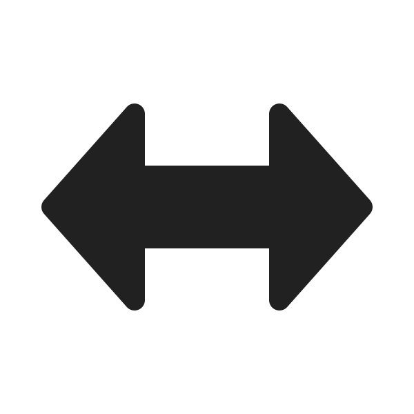 Ic Fluent Arrows Bidirectional 20 Filled