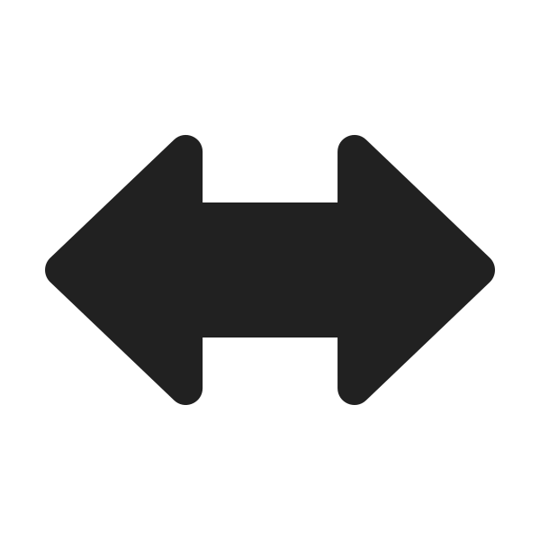 Ic Fluent Arrows Bidirectional 24 Filled