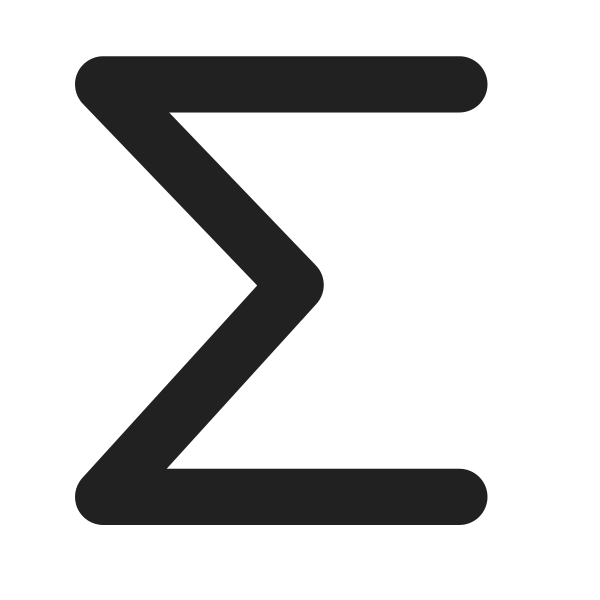 Ic Fluent Autosum 16 Filled