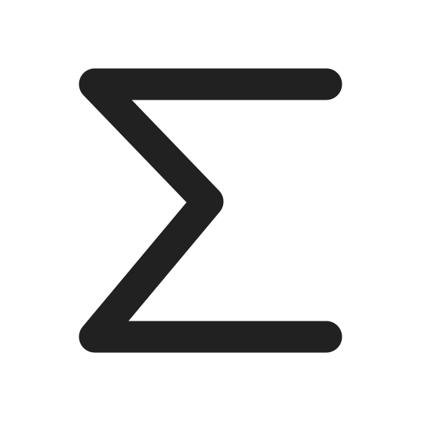 Ic Fluent Autosum 20 Filled