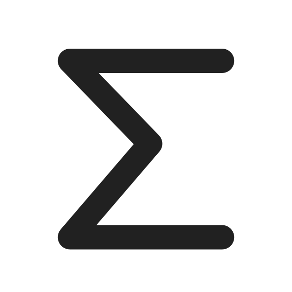 Ic Fluent Autosum 24 Filled