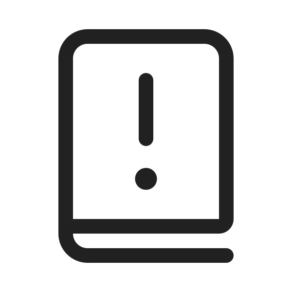 Ic Fluent Book Exclamation Mark 20 Regular