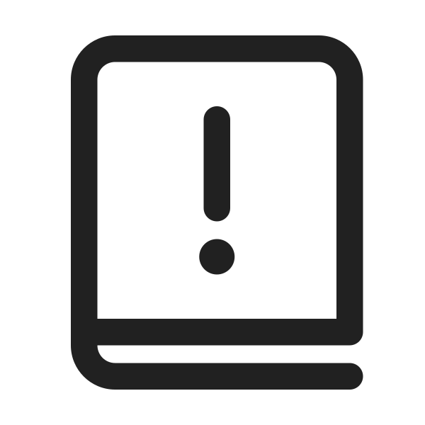 Ic Fluent Book Exclamation Mark 24 Regular