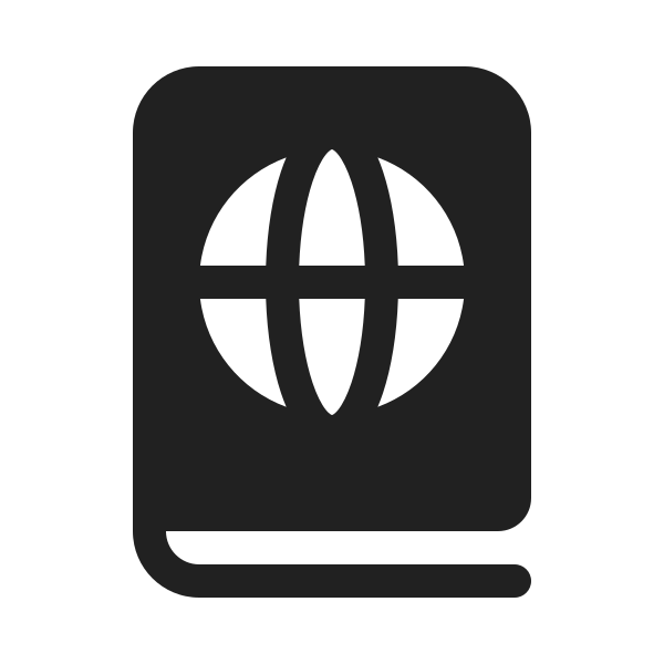 Ic Fluent Book Globe 20 Filled