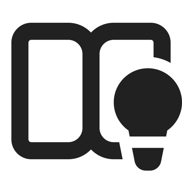 Ic Fluent Book Open Lightbulb 16 Filled