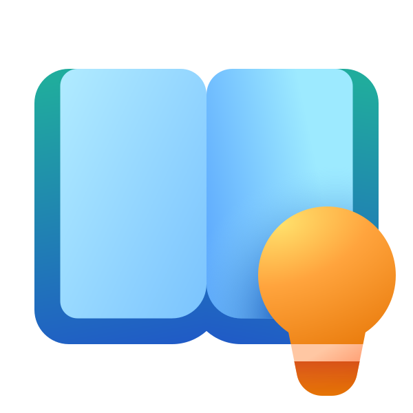 Ic Fluent Book Open Lightbulb 24 Color
