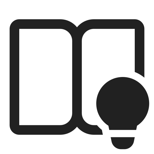 Ic Fluent Book Open Lightbulb 32 Regular