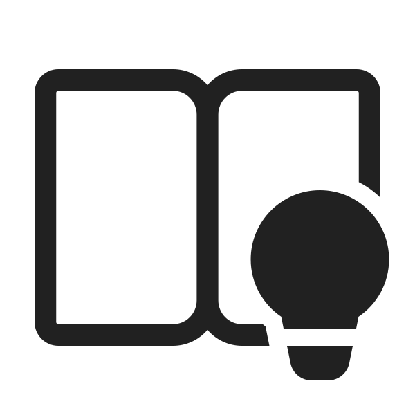 Ic Fluent Book Open Lightbulb 48 Regular