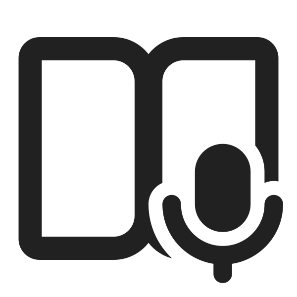 Ic Fluent Book Open Microphone 32 Filled