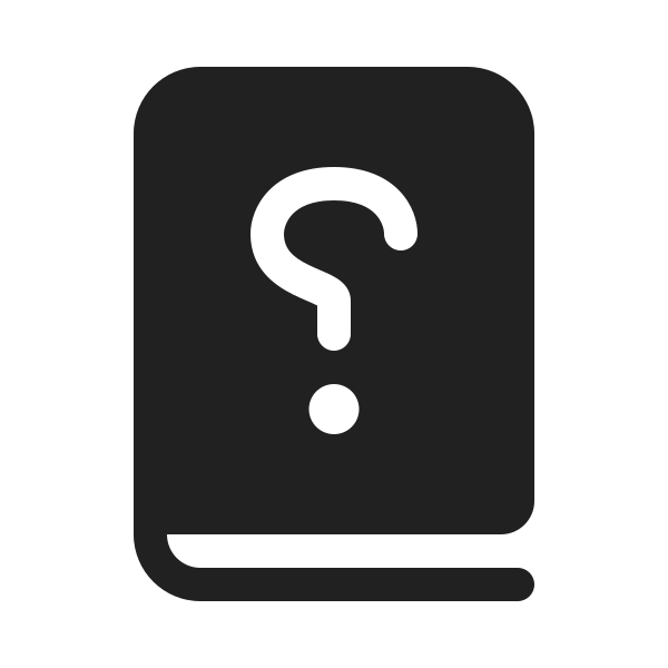 Ic Fluent Book Question Mark Rtl 20 Filled