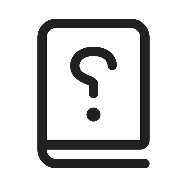 Ic Fluent Book Question Mark Rtl 20 Regular