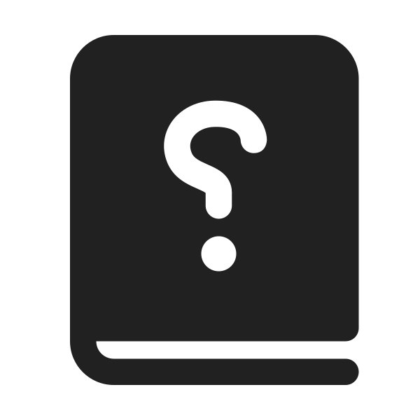Ic Fluent Book Question Mark Rtl 24 Filled