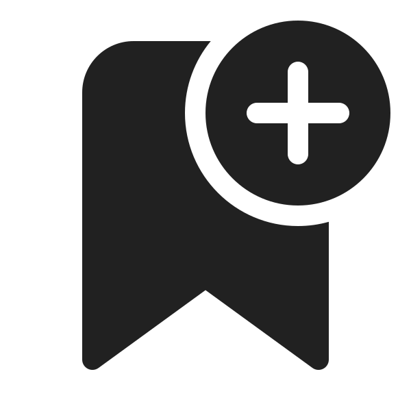 Ic Fluent Bookmark Add 20 Filled