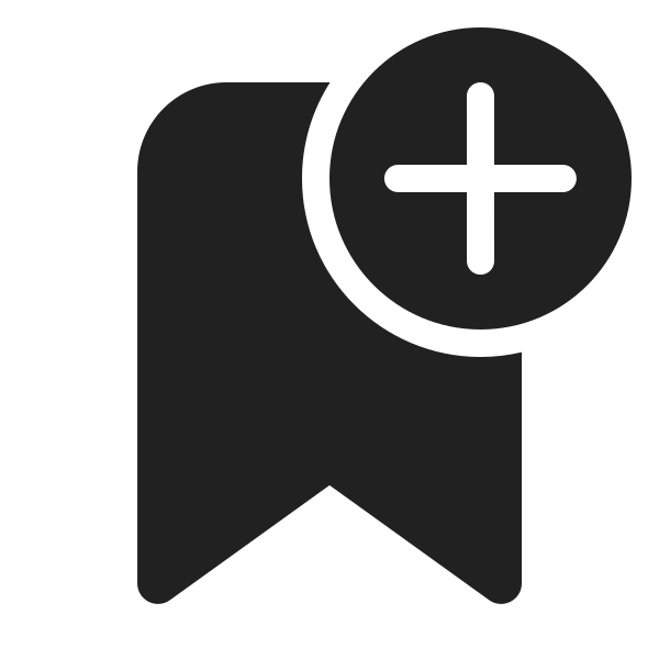 Ic Fluent Bookmark Add 24 Filled