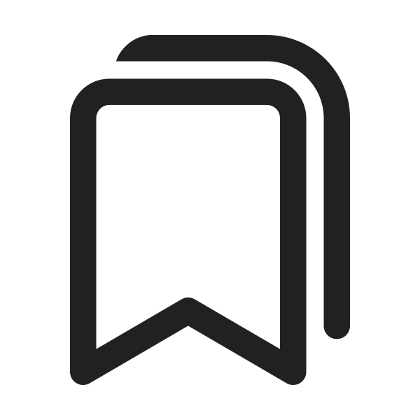 Ic Fluent Bookmark Multiple 24 Regular
