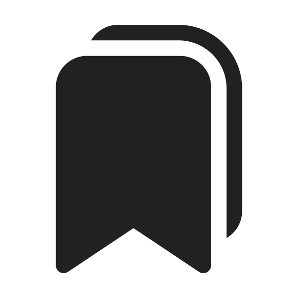 Ic Fluent Bookmark Multiple 48 Filled