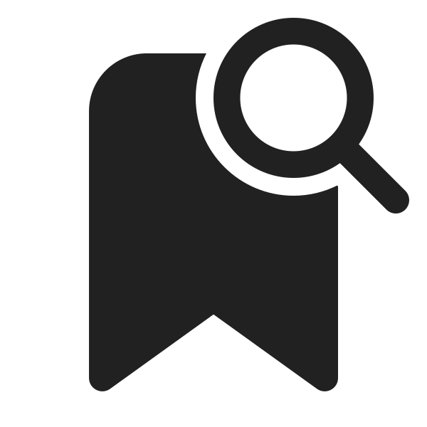 Ic Fluent Bookmark Search 24 Filled