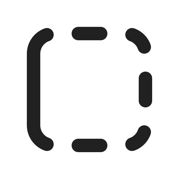 Ic Fluent Border Left 20 Filled