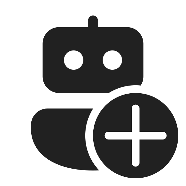 Ic Fluent Bot Add 48 Filled