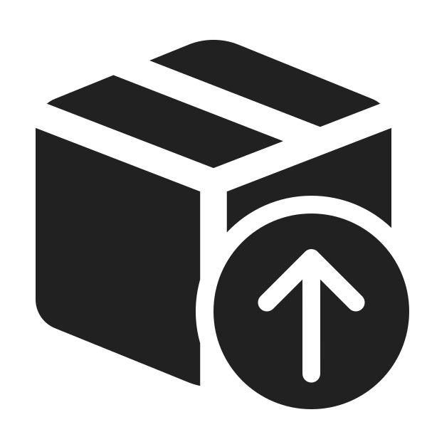 Ic Fluent Box Arrow Up 24 Filled