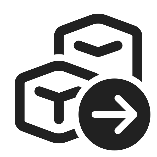Ic Fluent Box Multiple Arrow Right 24 Regular