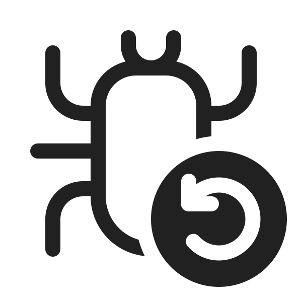 Ic Fluent Bug Arrow Counterclockwise 20 Regular