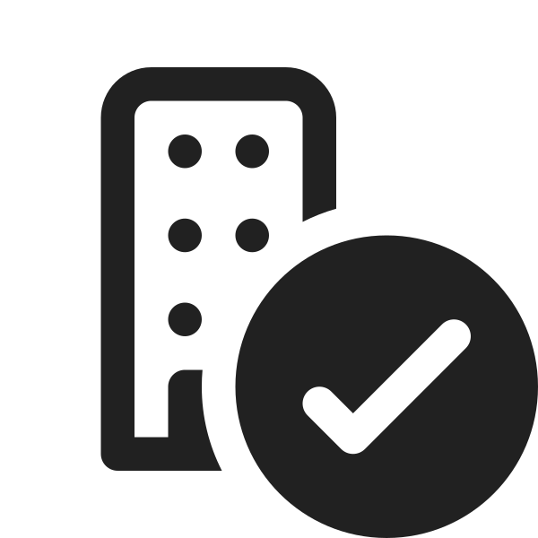 Ic Fluent Building Checkmark 16 Regular