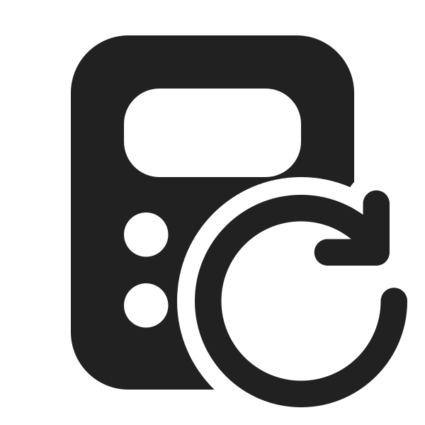 Ic Fluent Calculator Arrow Clockwise 24 Filled