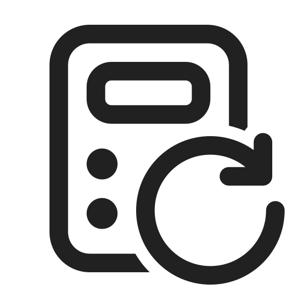 Ic Fluent Calculator Arrow Clockwise 24 Regular
