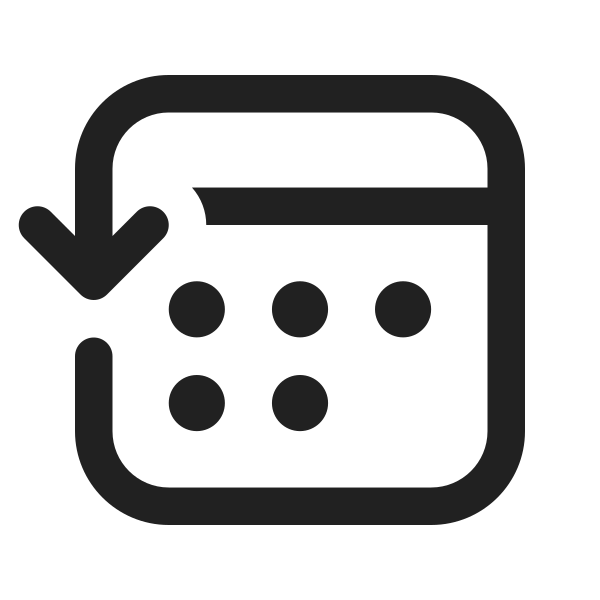 Ic Fluent Calendar Arrow Counterclockwise 16 Regular