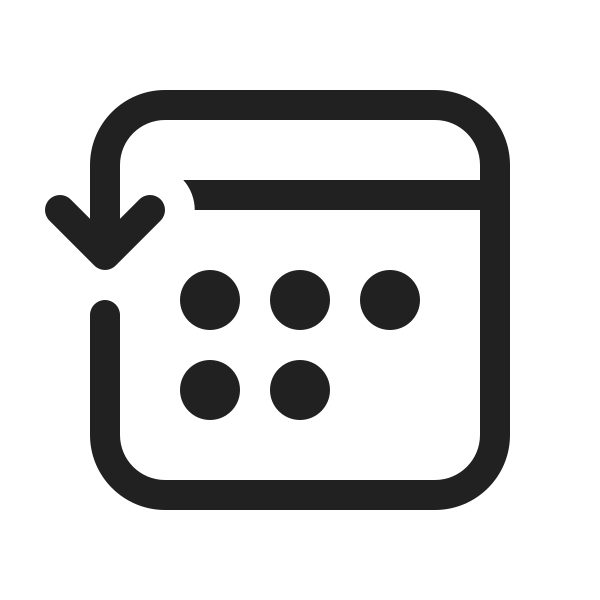 Ic Fluent Calendar Arrow Counterclockwise 20 Regular