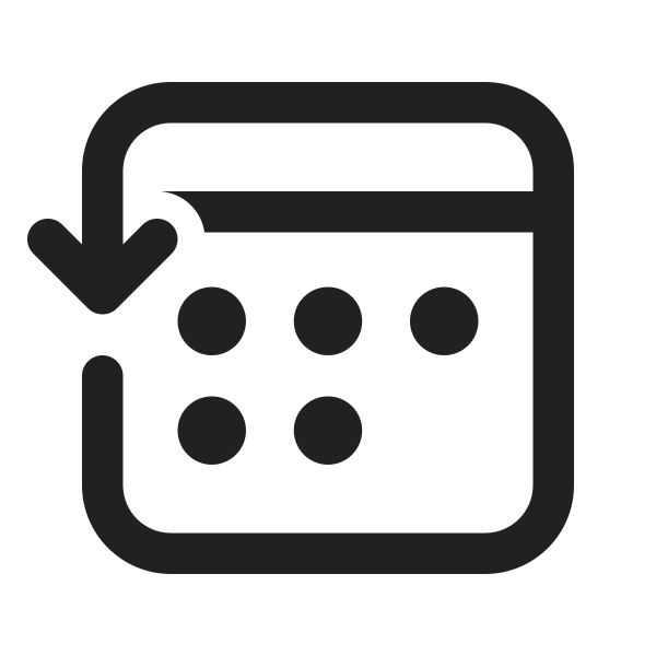 Ic Fluent Calendar Arrow Counterclockwise 24 Regular