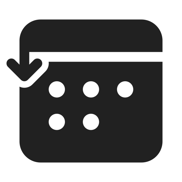 Ic Fluent Calendar Arrow Counterclockwise 28 Filled