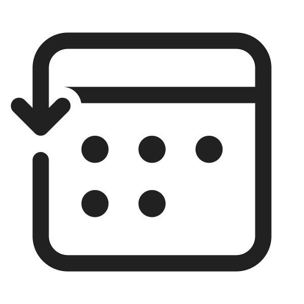 Ic Fluent Calendar Arrow Counterclockwise 28 Regular