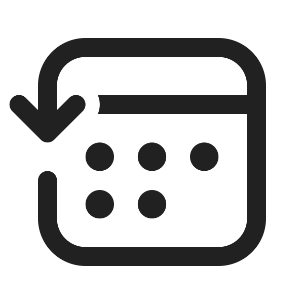 Ic Fluent Calendar Arrow Counterclockwise 32 Regular
