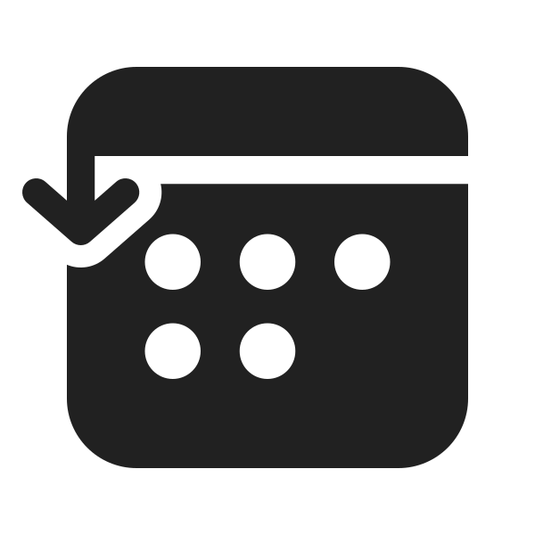 Ic Fluent Calendar Arrow Counterclockwise 48 Filled