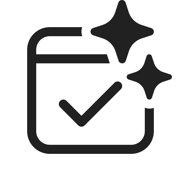 Ic Fluent Calendar Checkmark Sparkle 20 Regular