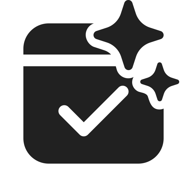 Ic Fluent Calendar Checkmark Sparkle 24 Filled