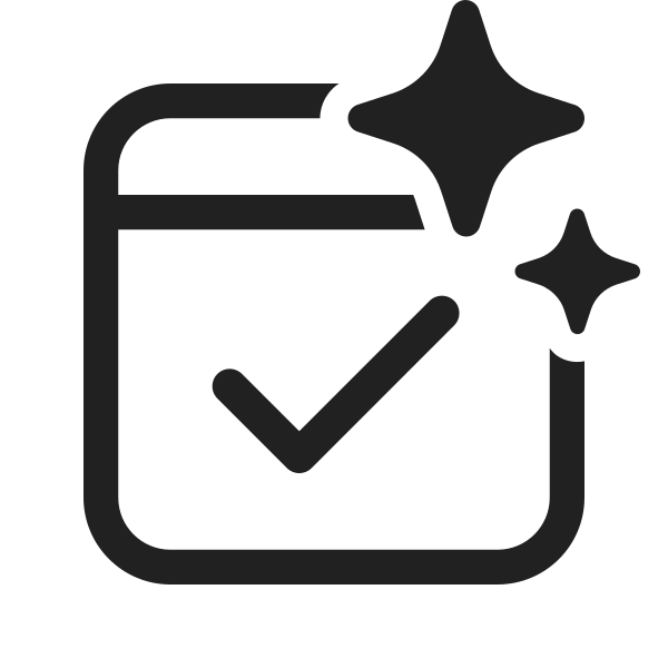 Ic Fluent Calendar Checkmark Sparkle 48 Regular