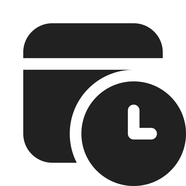 Ic Fluent Calendar Clock 16 Filled