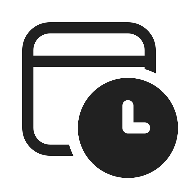 Ic Fluent Calendar Clock 16 Regular