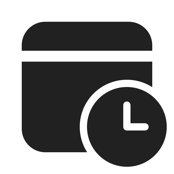 Ic Fluent Calendar Clock 24 Filled