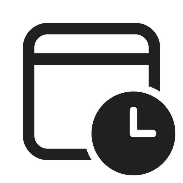 Ic Fluent Calendar Clock 24 Regular