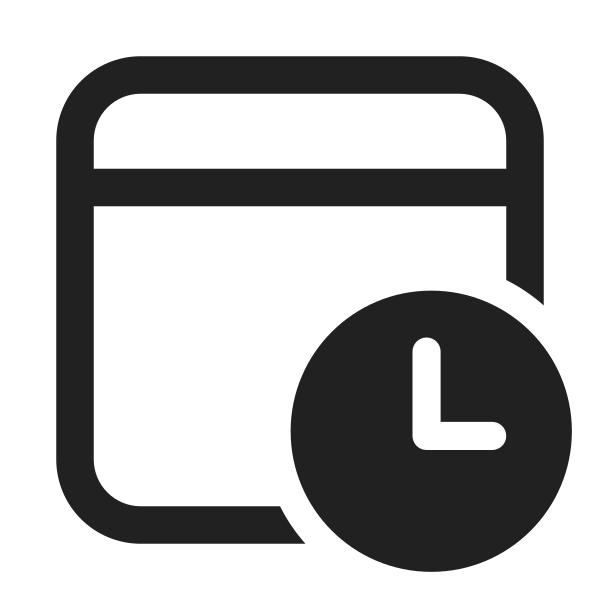 Ic Fluent Calendar Clock 32 Regular