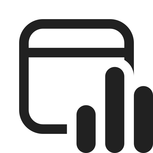 Ic Fluent Calendar Data Bar 16 Regular