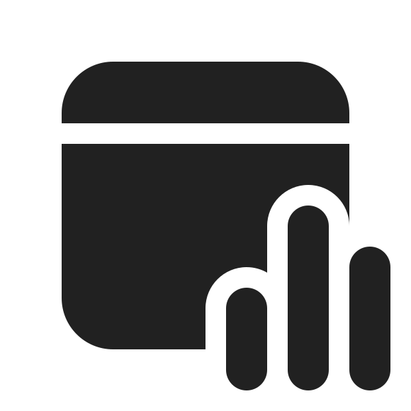 Ic Fluent Calendar Data Bar 20 Filled