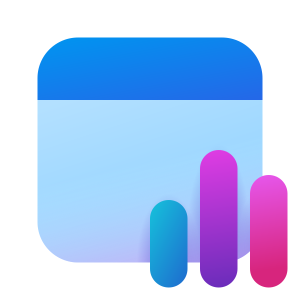 Ic Fluent Calendar Data Bar 24 Color